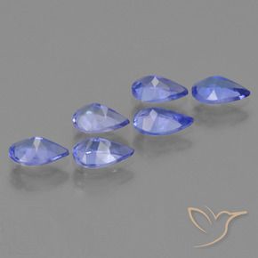 Pedras preciosas de Tanzanita Azul Violeta Profundo natural de 2.19 ct, Formato de pêra, VS