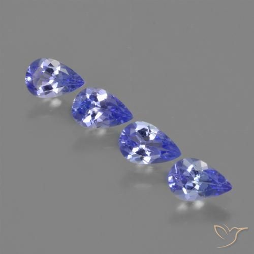 1.67ctw Natural Azul Violeta Intenso Tanzanita, Formato de pêra, VVS-VS