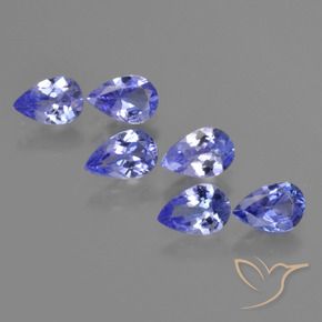 Pedras preciosas de Tanzanita Azul médio natural de 2.13 ct, Formato de pêra, VS