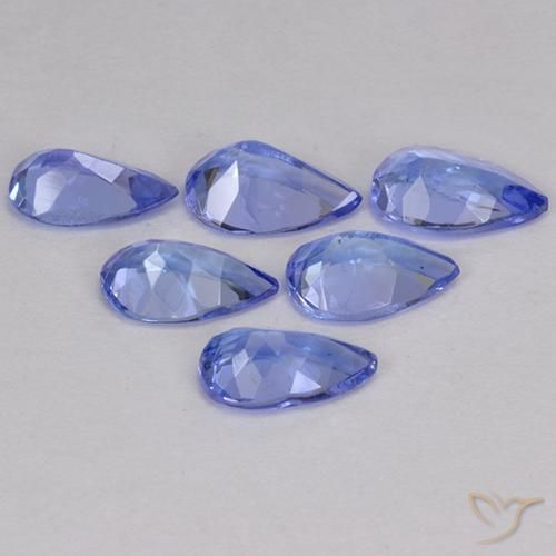 Pedras preciosas de Tanzanita Azul médio natural de 2.07 ct, Formato de pêra, VS