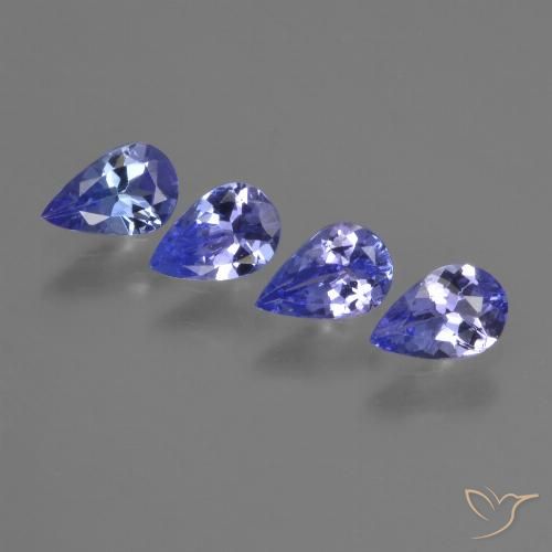 1.34ctw Natural Azul Violeta Intenso Tanzanita, Formato de pêra, VS