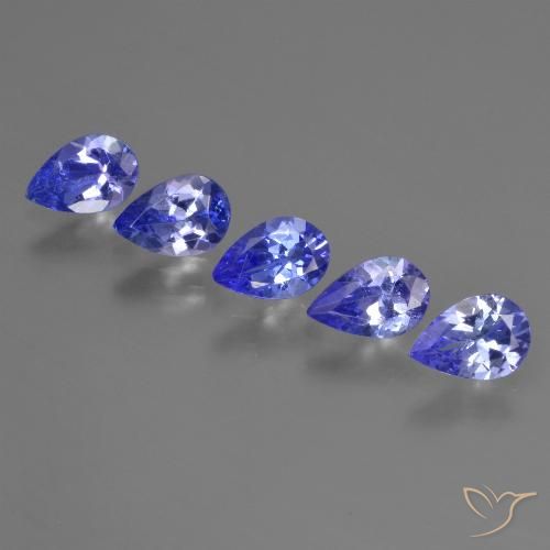 1.94ctw Natural Azul Violeta Profundo Tanzanita, Formato de pêra, VS