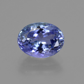 Tanzanita azul natural 1,95ct, corte oval, VVS
