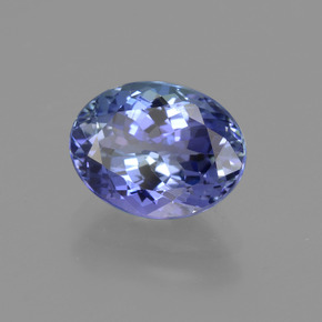 Tanzanita azul natural 1,95ct, corte oval, VVS