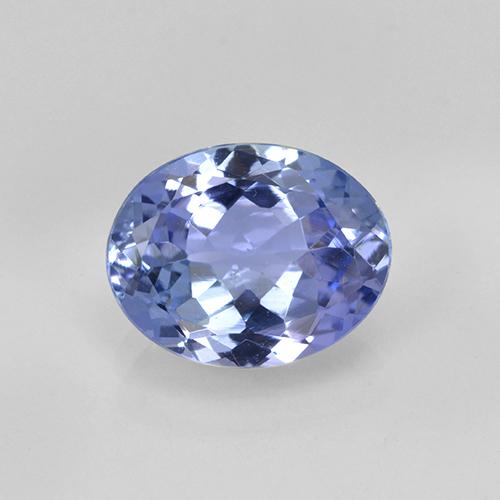 Tanzanita azul natural 1,71ct, corte oval, VS