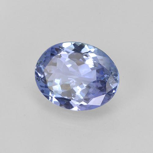 Tanzanita azul natural 1,71ct, corte oval, VS