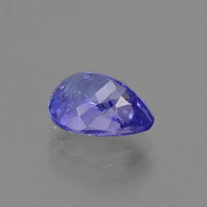 Tanzanita violeta natural 2,35ct, formato de pêra, VS-SI