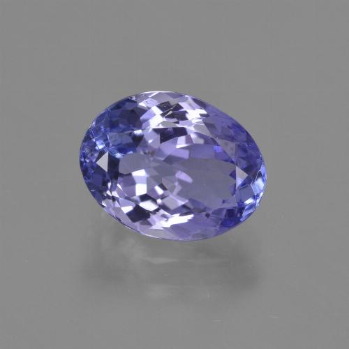 Tanzanita azul natural 2,43ct, corte oval, VS