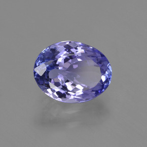 Tanzanita azul natural 2,43ct, corte oval, VS