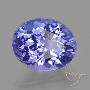 Tanzanita Azul Violeta Intenso Natural 2.88ct, Corte Oval, VS-SI