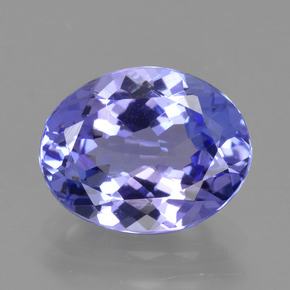 Tanzanita Azul Violeta Intenso Natural 2.47ct, Corte Oval, VVS