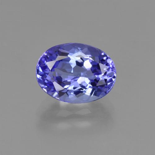 Tanzanita azul natural 2,22ct, corte oval, VVS