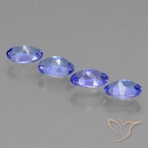 Pedras preciosas de Tanzanita Azul médio natural de 1.81 ct, oval, VVS-VS