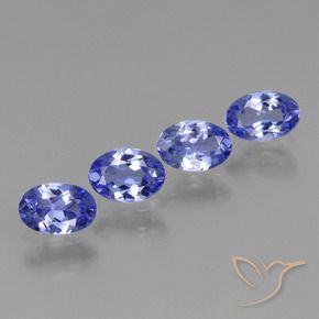 Pedras preciosas de Tanzanita Azul Violeta Intenso natural de 2.02 ct, Corte Oval, VS