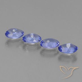 Pedras preciosas de Tanzanita Azul Violeta Intenso natural de 2.02 ct, Corte Oval, VS