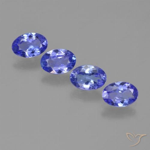 Pedras preciosas de tanzanita azul natural de 2,08 ct, corte oval, VVS-VS