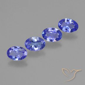 Pedras preciosas de tanzanita azul natural de 2,08 ct, corte oval, VVS-VS