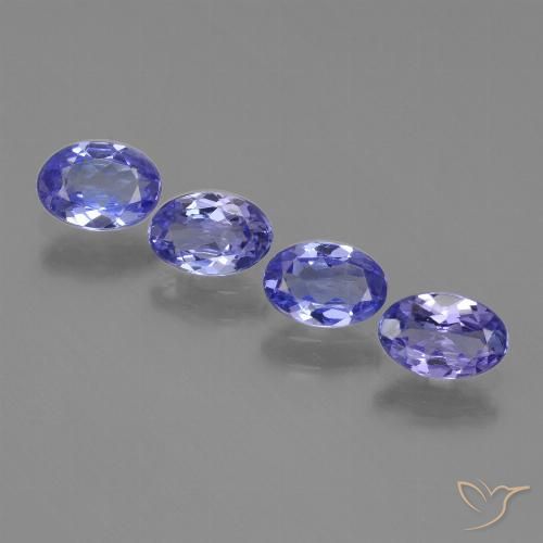 1.75ctw Natural azul intenso Tanzanita, oval, VVS-VS