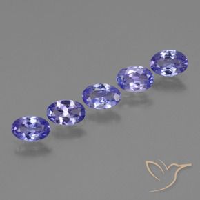 Pedras preciosas de Tanzanita Azul profundo natural de 2.10 ct, oval, VVS-VS