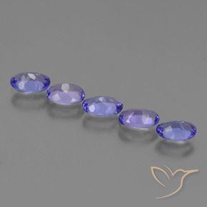 Pedras preciosas de Tanzanita Azul profundo natural de 2.10 ct, oval, VVS-VS