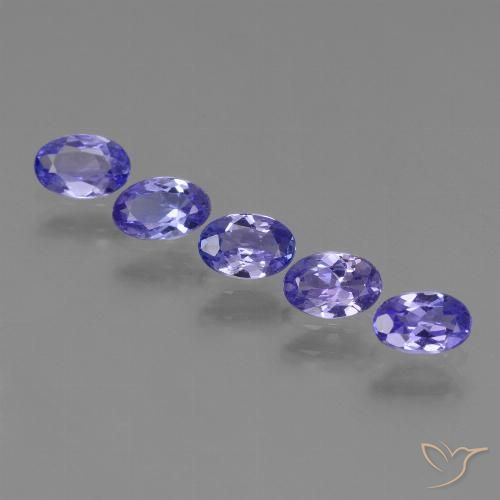 Pedras preciosas de tanzanita azul natural de 1,69 ct, corte oval, VVS-VS
