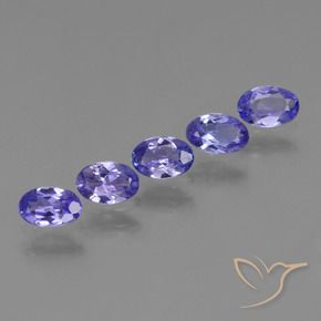 Pedras preciosas de tanzanita azul natural de 1,69 ct, corte oval, VVS-VS