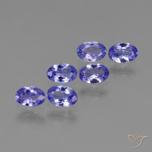 Pedras preciosas de Tanzanita Azul Violeta Intenso natural de 2.18 ct, Corte Oval, VS