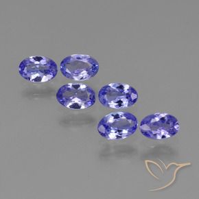 Pedras preciosas de Tanzanita Azul Violeta Intenso natural de 2.18 ct, Corte Oval, VS