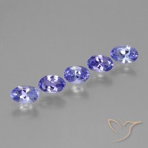 Pedras preciosas de Tanzanita Azul Violeta Intenso natural de 1.90 ct, oval, VS
