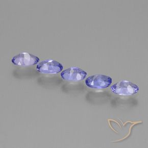 Pedras preciosas de Tanzanita Azul Violeta Intenso natural de 1.90 ct, oval, VS