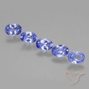 Pedras preciosas de Tanzanita Pastel Azul natural de 2.62 ct, oval, VS
