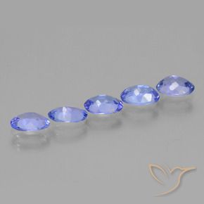 Pedras preciosas de Tanzanita Pastel Azul natural de 2.62 ct, oval, VS