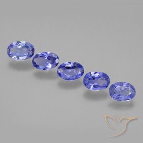Pedras preciosas de Tanzanita Azul Violeta Intenso natural de 2.37 ct, oval, VS