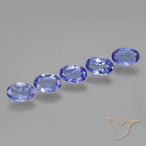 Pedras preciosas de Tanzanita Azul Violeta Intenso natural de 2.09 ct, oval, VS