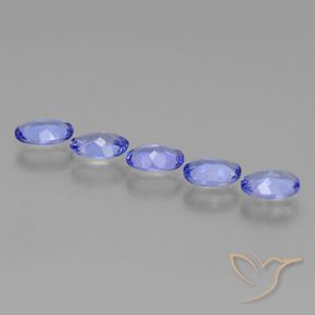 Pedras preciosas de Tanzanita Azul Violeta Intenso natural de 2.09 ct, oval, VS