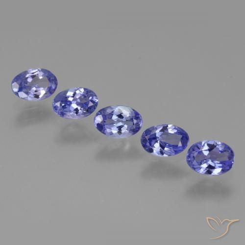 Pedras preciosas de Tanzanita Violeta Azul natural de 2.80 ct, oval, VVS-VS