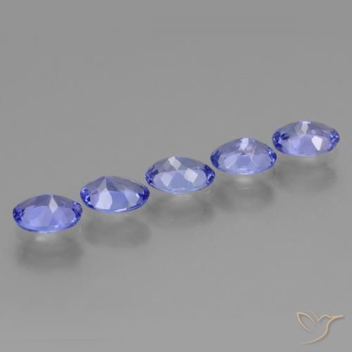 Pedras preciosas de Tanzanita Violeta Azul natural de 2.80 ct, oval, VVS-VS