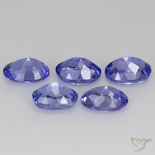 Pedras preciosas de Tanzanita Violeta Azul natural de 2.41 ct, oval, VS