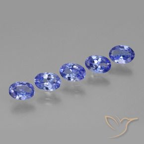 Pedras preciosas de Tanzanita Violeta Azul natural de 2.23 ct, oval, VS