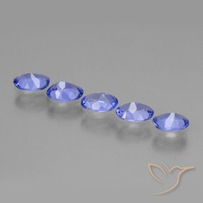 Pedras preciosas de Tanzanita Violeta Azul natural de 2.23 ct, oval, VS
