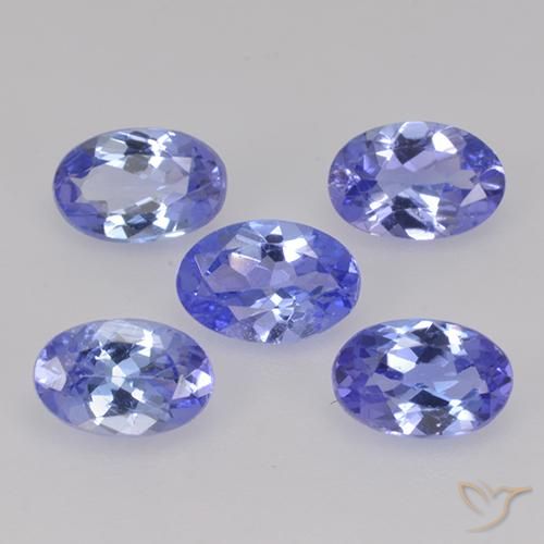 Pedras preciosas de Tanzanita Azul Violeta Intenso natural de 2.29 ct, oval, VS