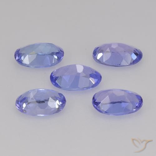 Pedras preciosas de Tanzanita Azul Violeta Intenso natural de 2.29 ct, oval, VS