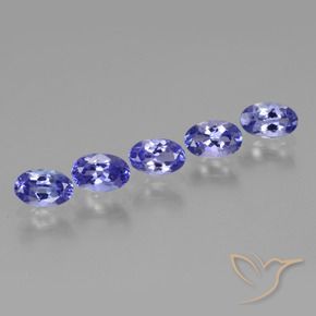 Pedras preciosas de Tanzanita Azul Violeta Intenso natural de 2.40 ct, oval, VS