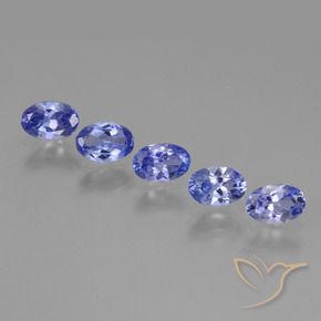 Pedras preciosas de Tanzanita Azul profundo natural de 2.42 ct, oval, VS