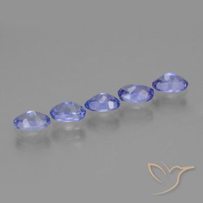 Pedras preciosas de Tanzanita Azul profundo natural de 2.42 ct, oval, VS