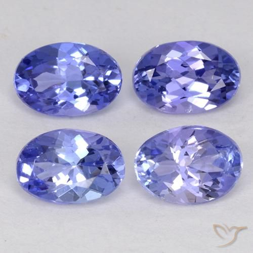 Pedras preciosas de Tanzanita Azul Violeta Intenso natural de 2.28 ct, Corte Oval, VS