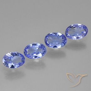Pedras preciosas de Tanzanita Violeta Azul natural de 2.14 ct, oval, VS