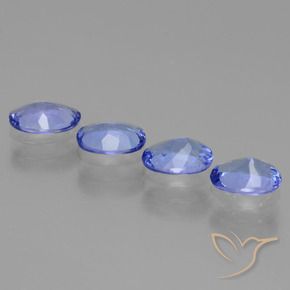 Pedras preciosas de Tanzanita Violeta Azul natural de 2.14 ct, oval, VS