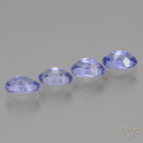 Pedras preciosas de Tanzanita Azul Violeta Intenso natural de 2.17 ct, oval, VS