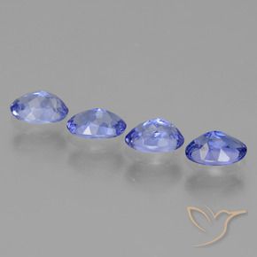 Pedras preciosas de Tanzanita Azul Violeta Profundo natural de 1.95 ct, oval, VS